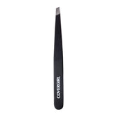 Makeup Masters Tweezers in black with a matte finish and angled tip