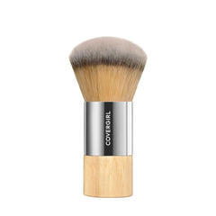 CoverGirl blending brush with a bamboo handle and soft bristles.