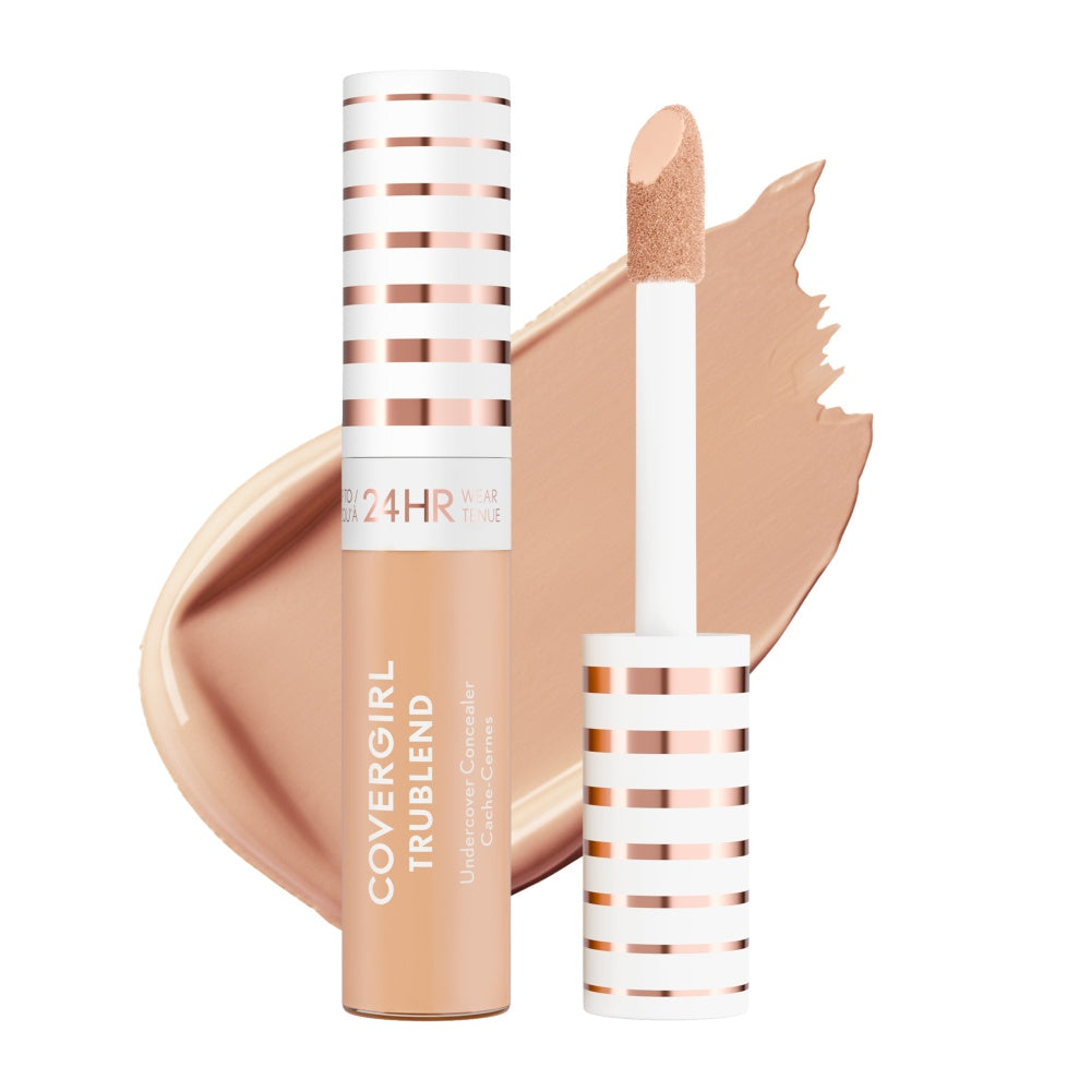 CoverGirl TruBlend Undercover Full Coverage Concealer in M150 Buff Beige with open cover