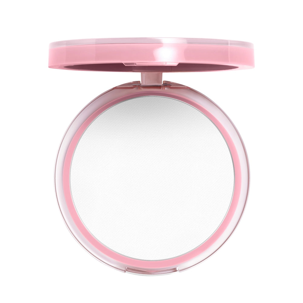 Clean Fresh Pressed Powder open compact with the lid open