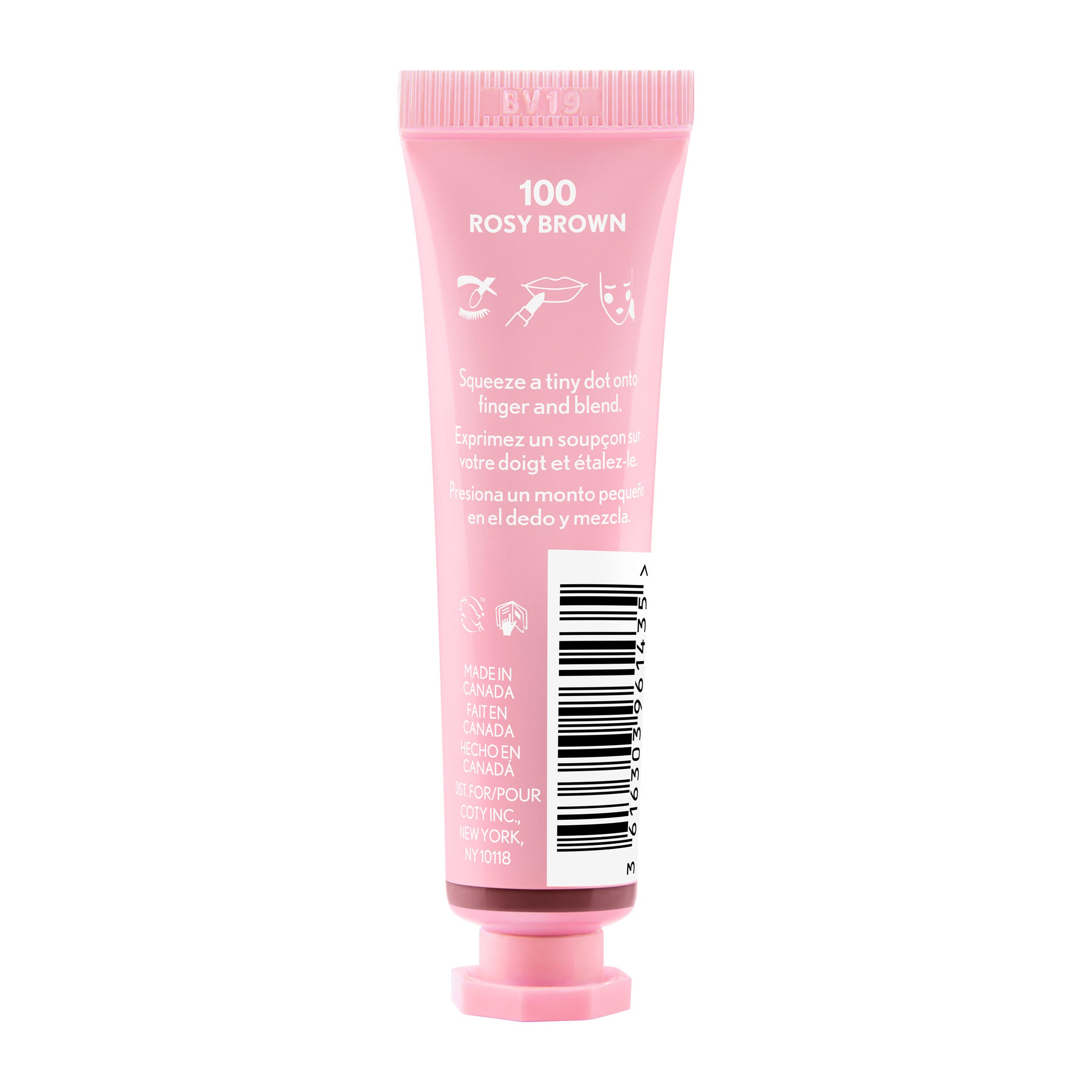 The model continues to apply Easy Breezy Brow Micro Fine Fill + Define Eyebrow Pencil.