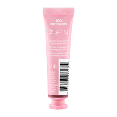The model continues to apply Easy Breezy Brow Micro Fine Fill + Define Eyebrow Pencil.