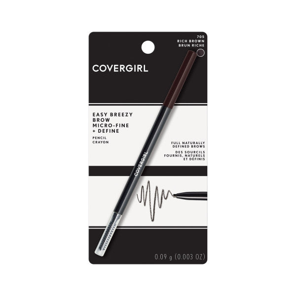 CoverGirl Easy Breezy Brow Micro Fine Fill + Define Eyebrow Pencil in Rich Brown