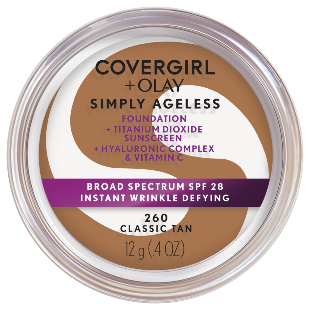 CoverGirl Simply Ageless Instant Wrinkle Defying Foundation in Classic Tan 260