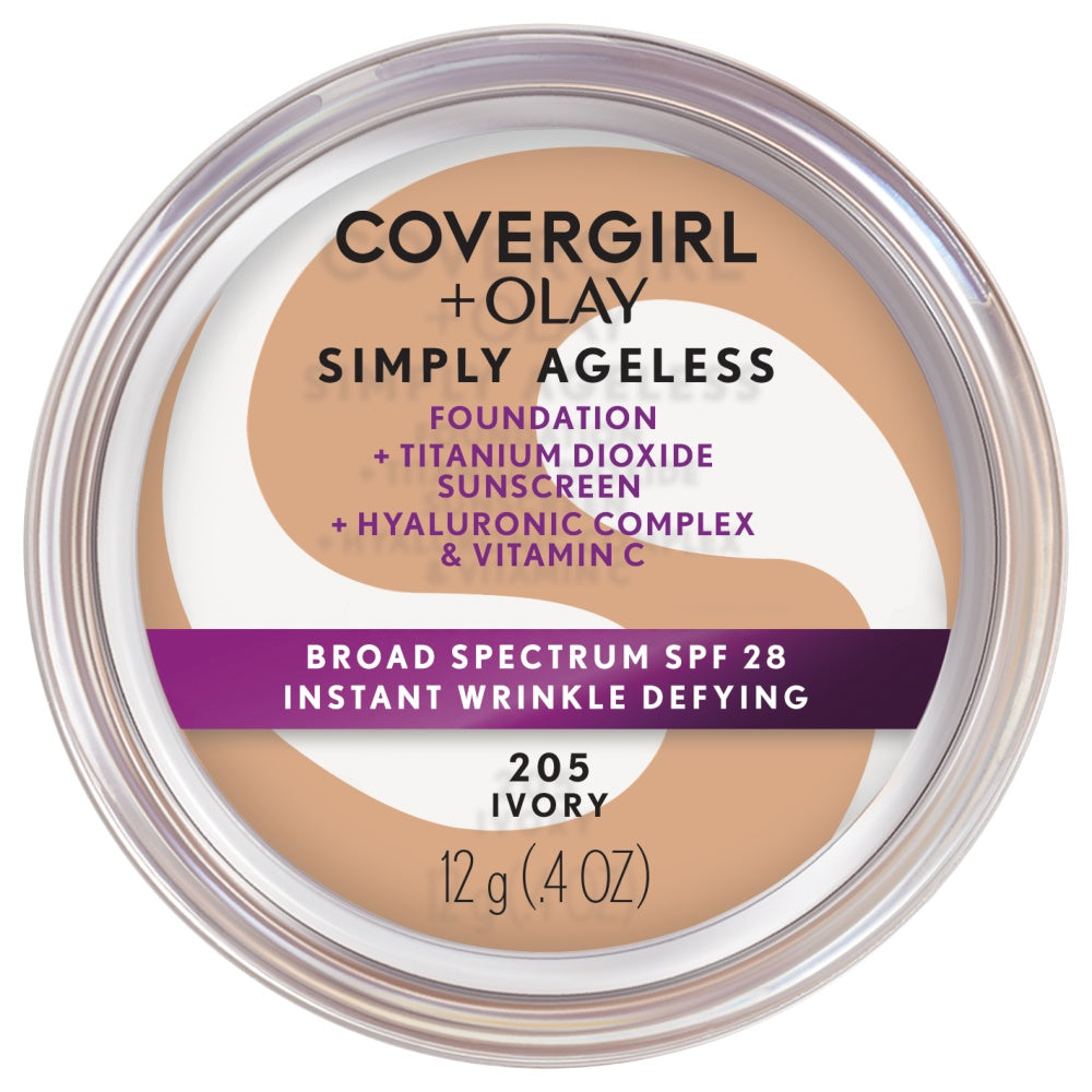 Covergirl Simply Ageless Instant Wrinkle Defying Foundation in 205 Ivory