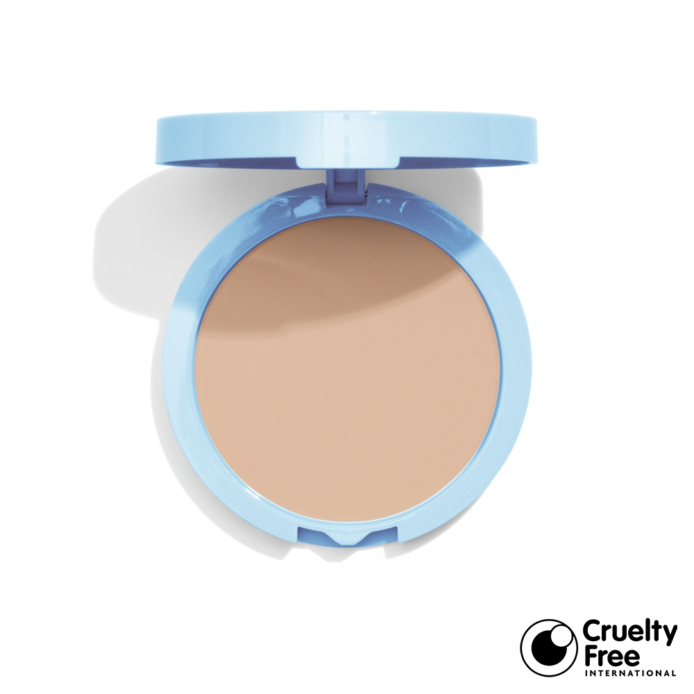 Open CoverGirl Clean Matte Pressed Powder Buff Beige 525