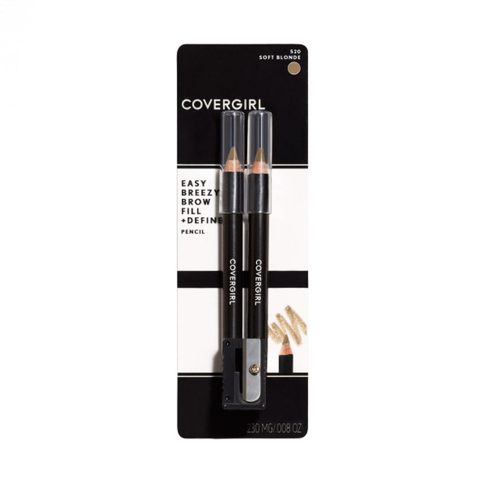 CoverGirl Easy Breezy Brow Fill + Define Brow Pencil in Soft Blonde with packaging
