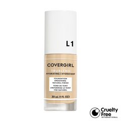 CoverGirl Simply Ageless liquid foundation bottle with white pump