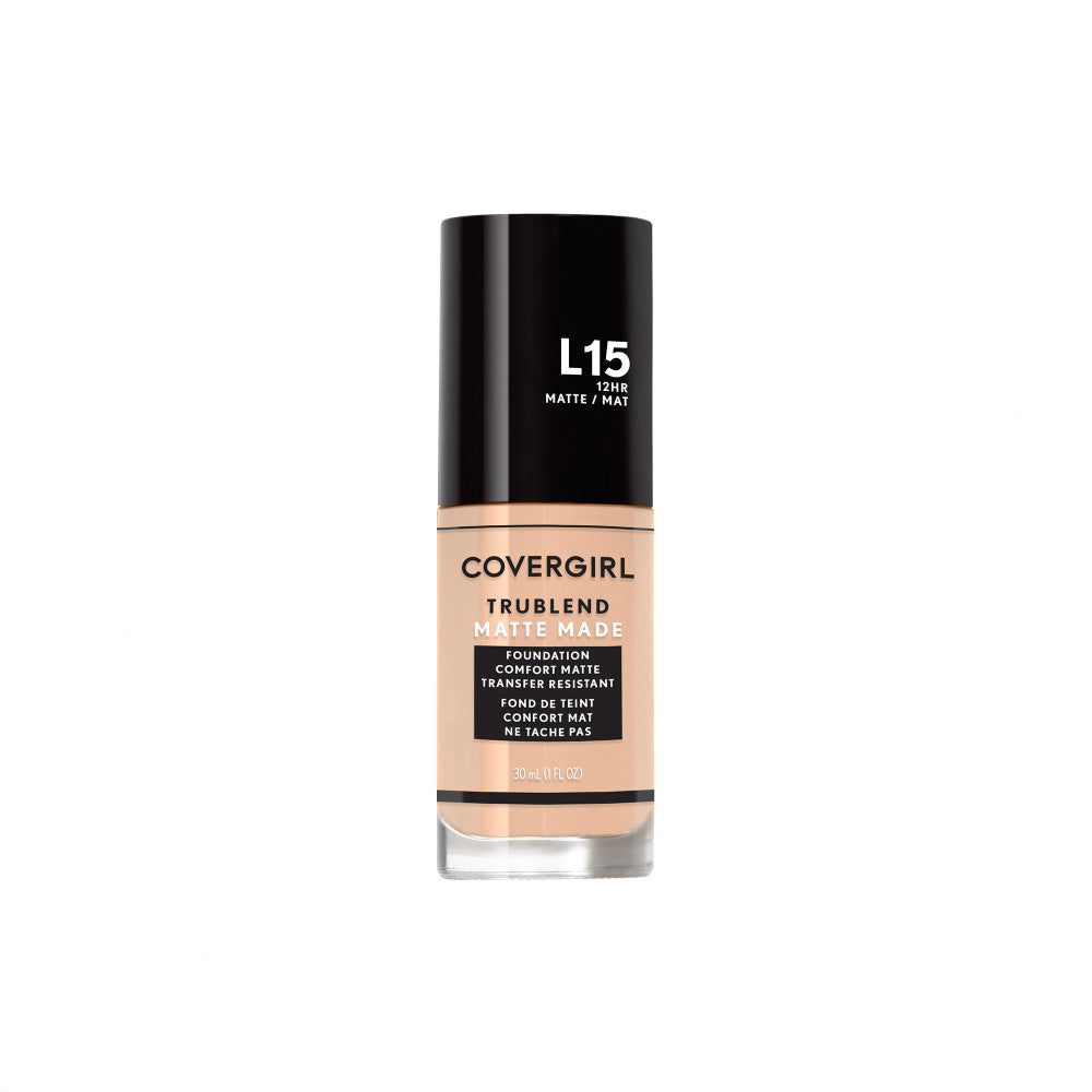 Covergirl TruBlend Matte Made Liquid Foundation in L15 Porcelain