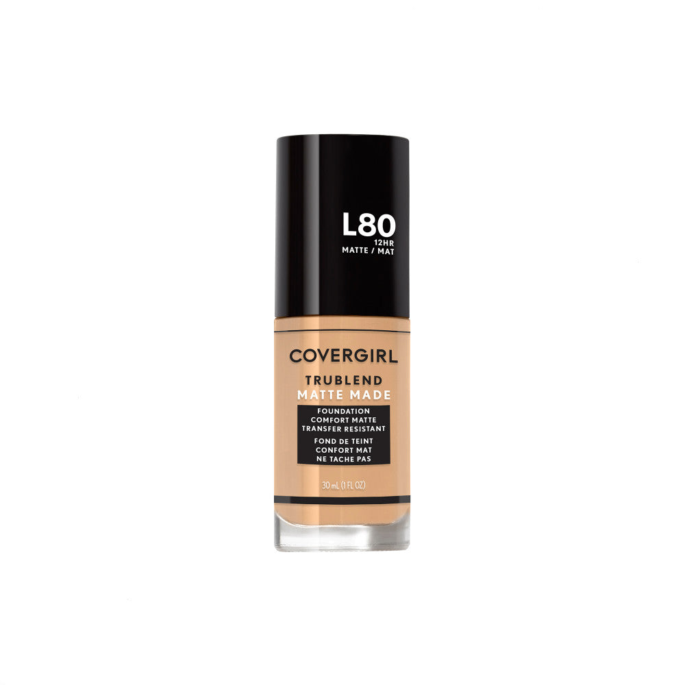 CoverGirl TruBlend Matte Made Liquid Foundation in L80 True Ivory