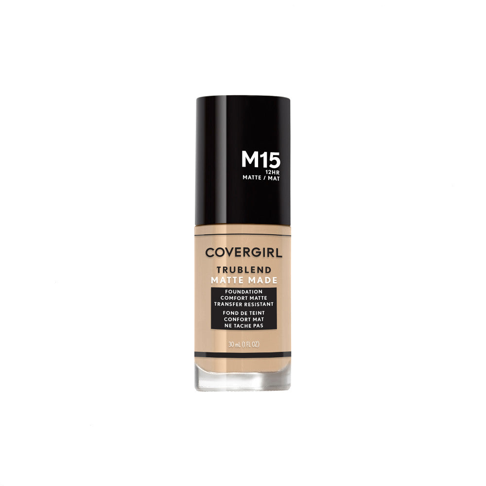 Covergirl TruBlend Matte Made Liquid Foundation in M15 Buff Beige