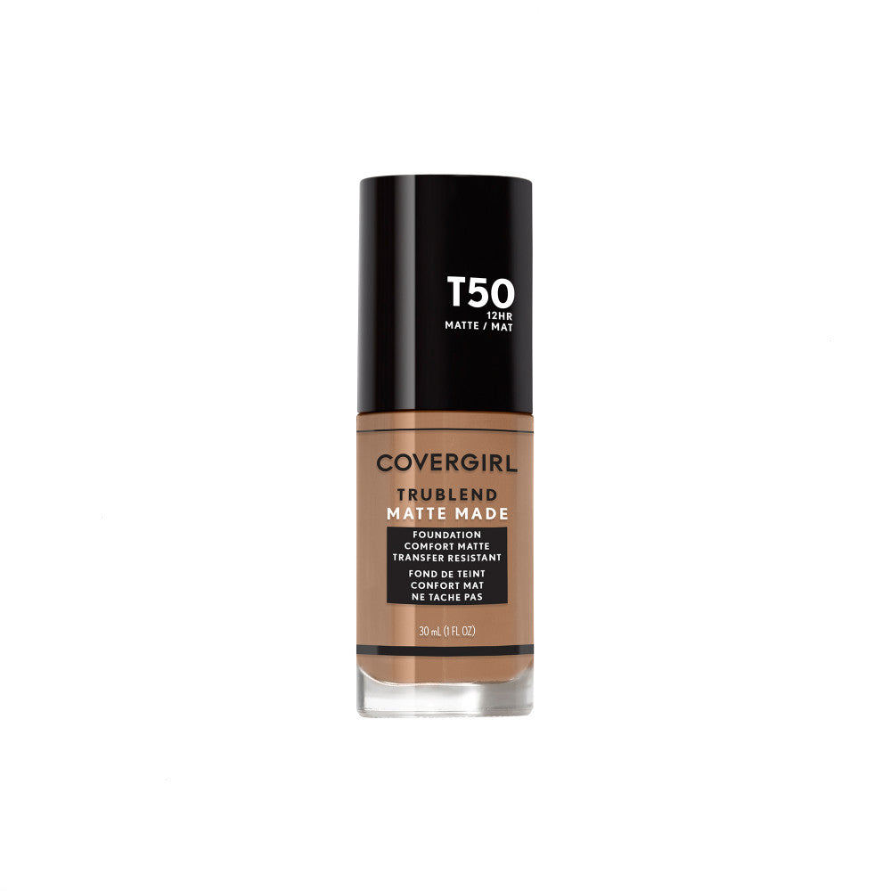 Covergirl TruBlend Matte Made Liquid Foundation in T50 Natural Tan
