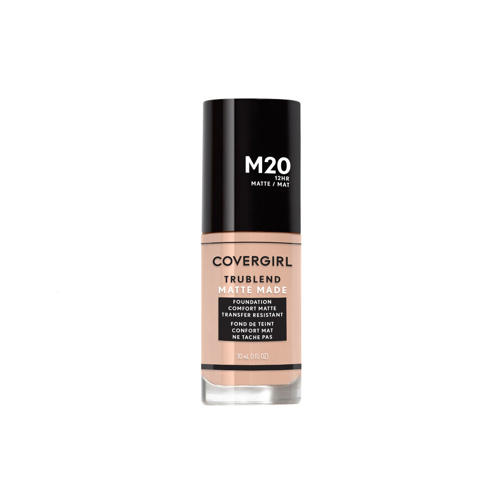 Covergirl TruBlend Matte Made Liquid Foundation in M20 Warm Beige
