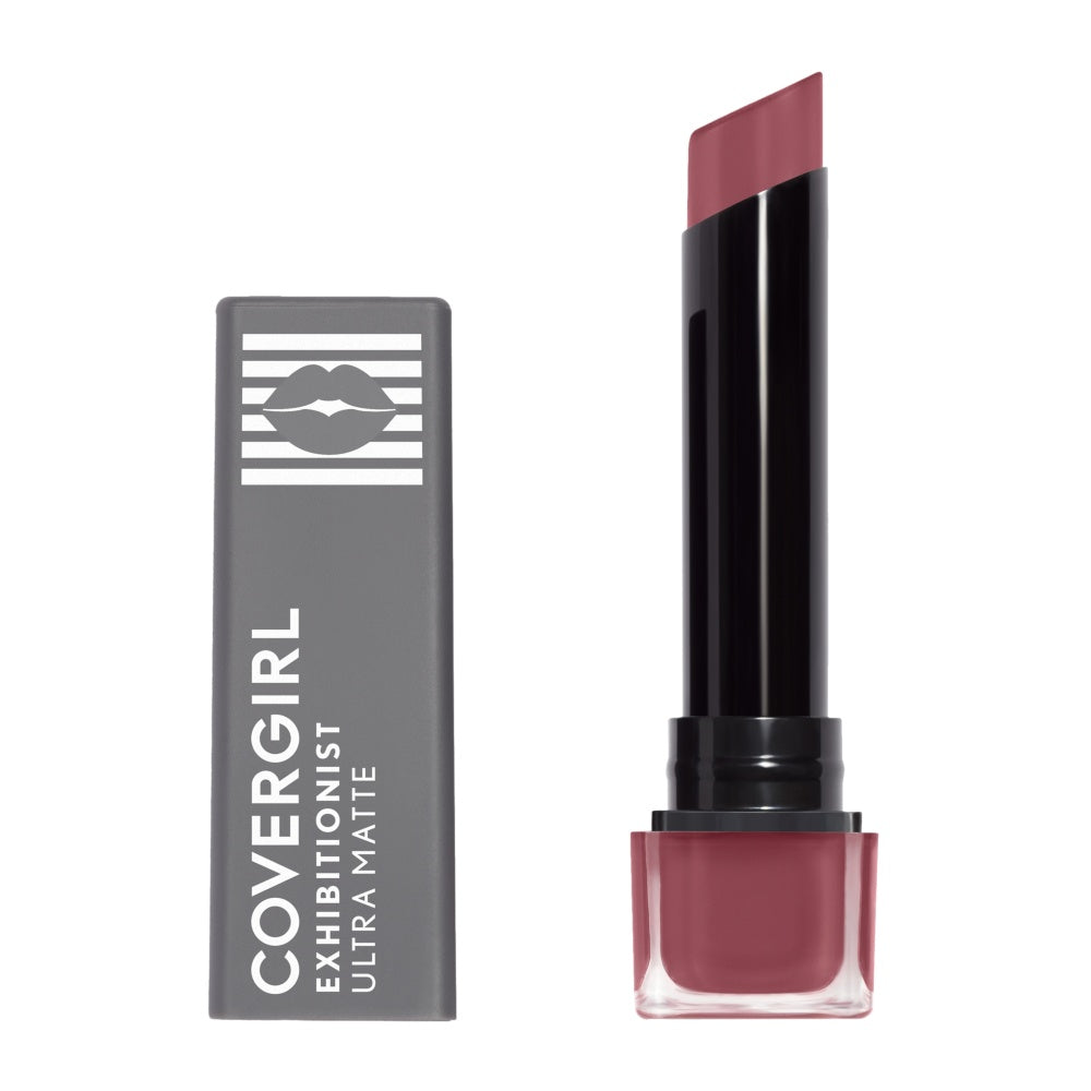 CoverGirl Exhibitionist Ultra Matte Lipstick in Risky Business open cover