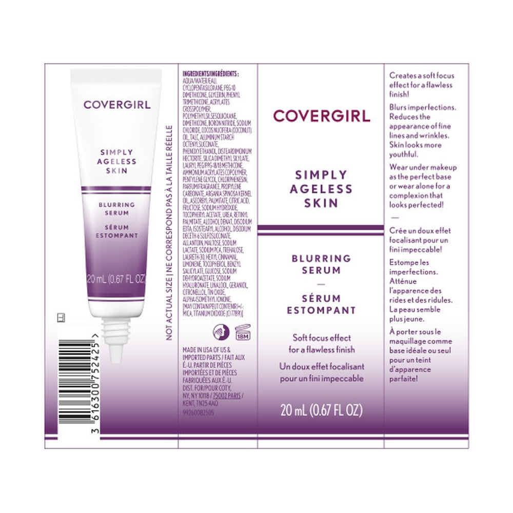 CoverGirl Simply Ageless Skin Blurring Serum in shade 100 - Transparent