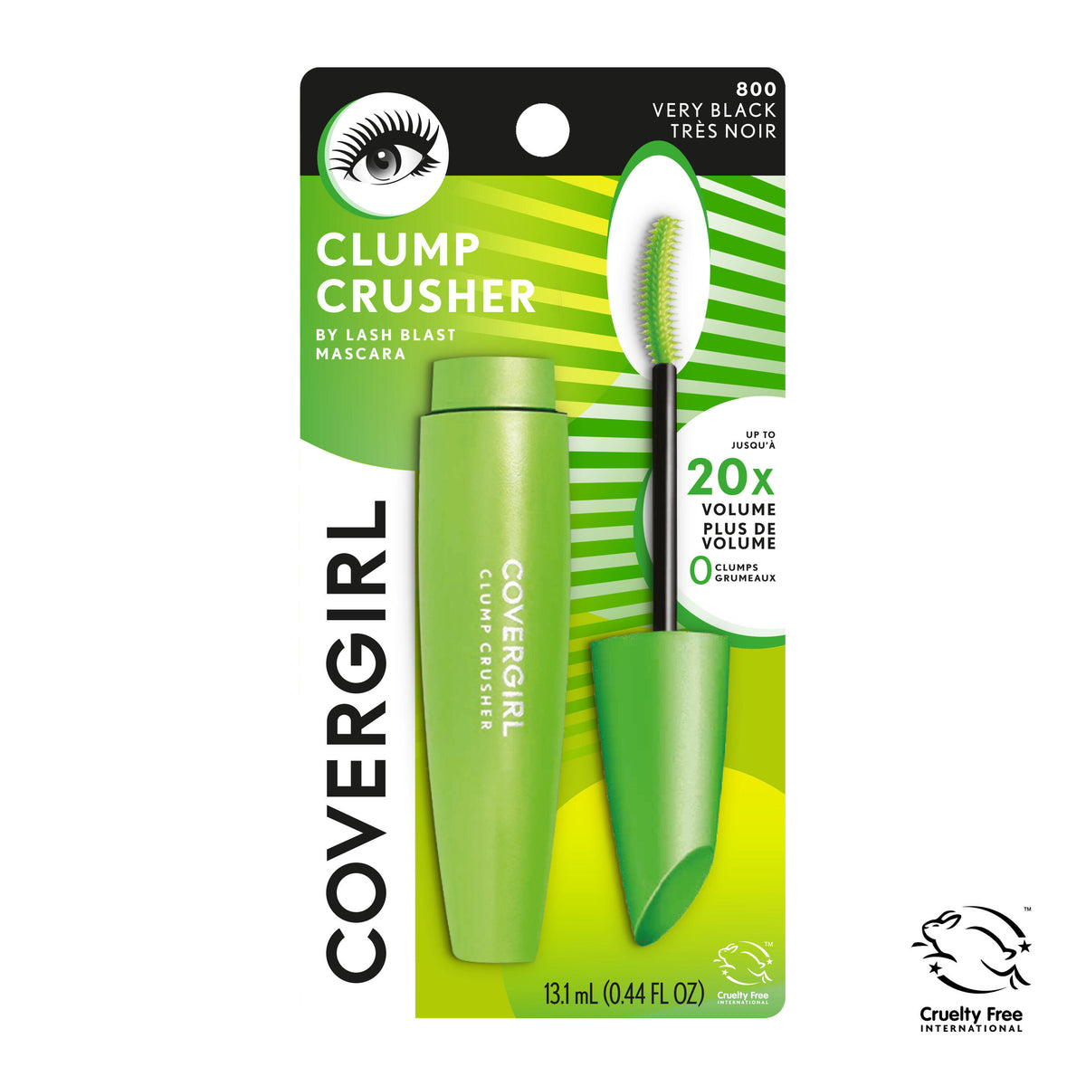 CoverGirl Clump Crusher by Lash Blast mascara in green packaging