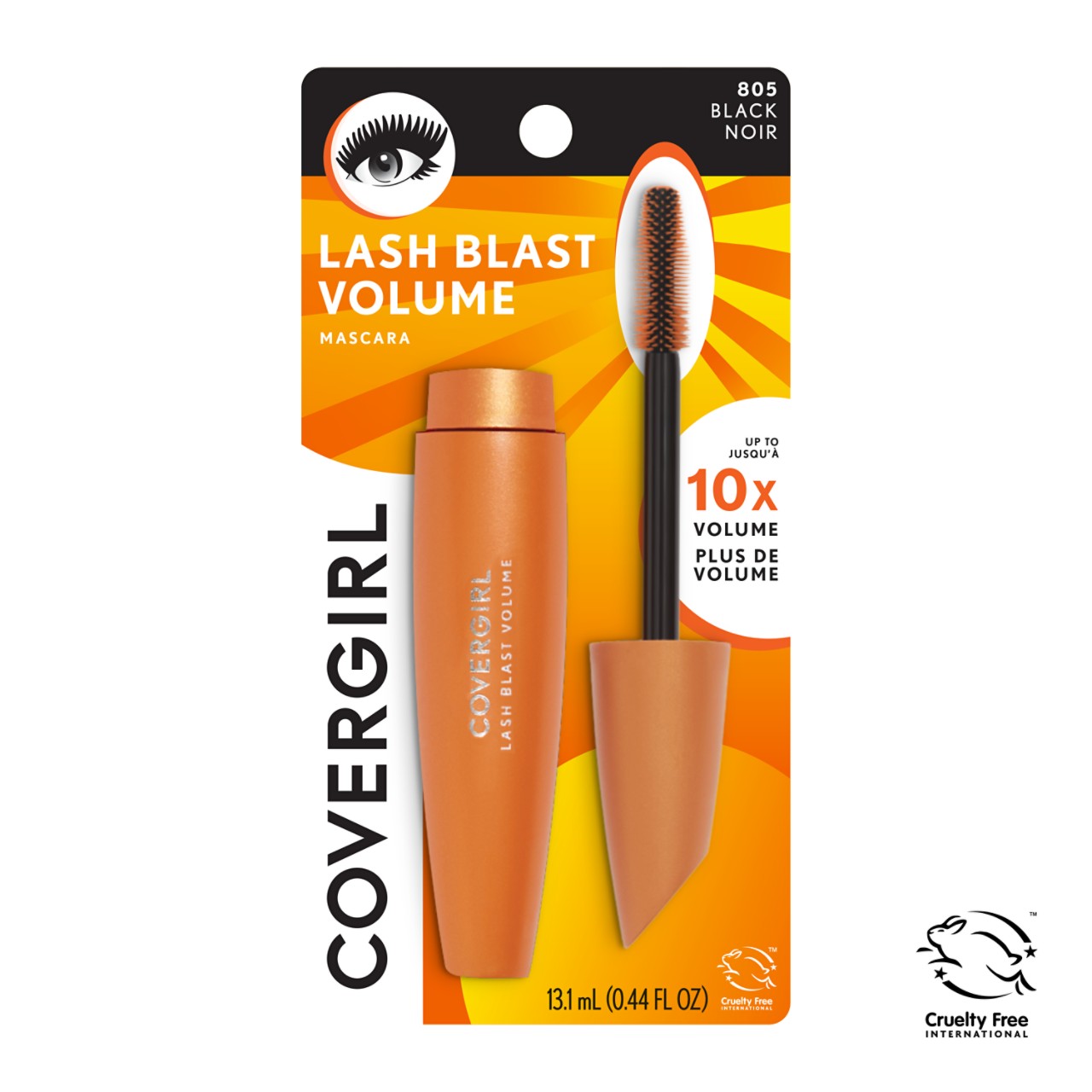 CoverGirl Lash Blast Volume Mascara in 805 Black with packaging