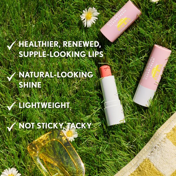 Clean Fresh Tinted Lip Balm SPF 15 in You Make Me Blush with healthier, renewed, supple-looking lips.