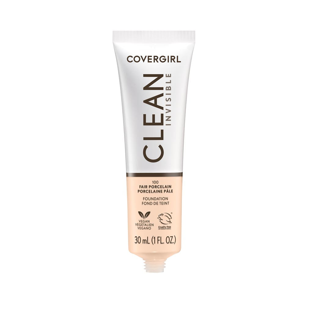 Covergirl Clean Invisible Foundation in Fair Porcelain without a cap