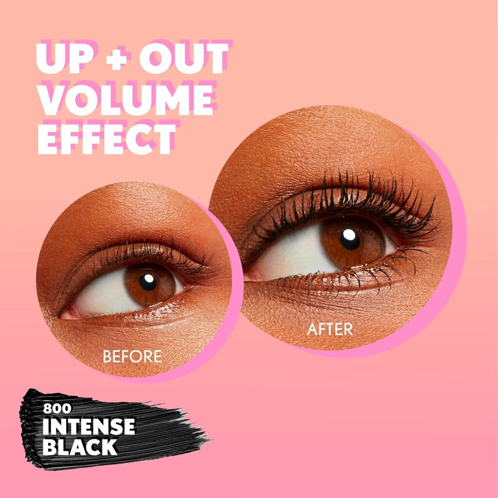 Eye Enhancer 3D Mascara in 800 Intense Black before and after application