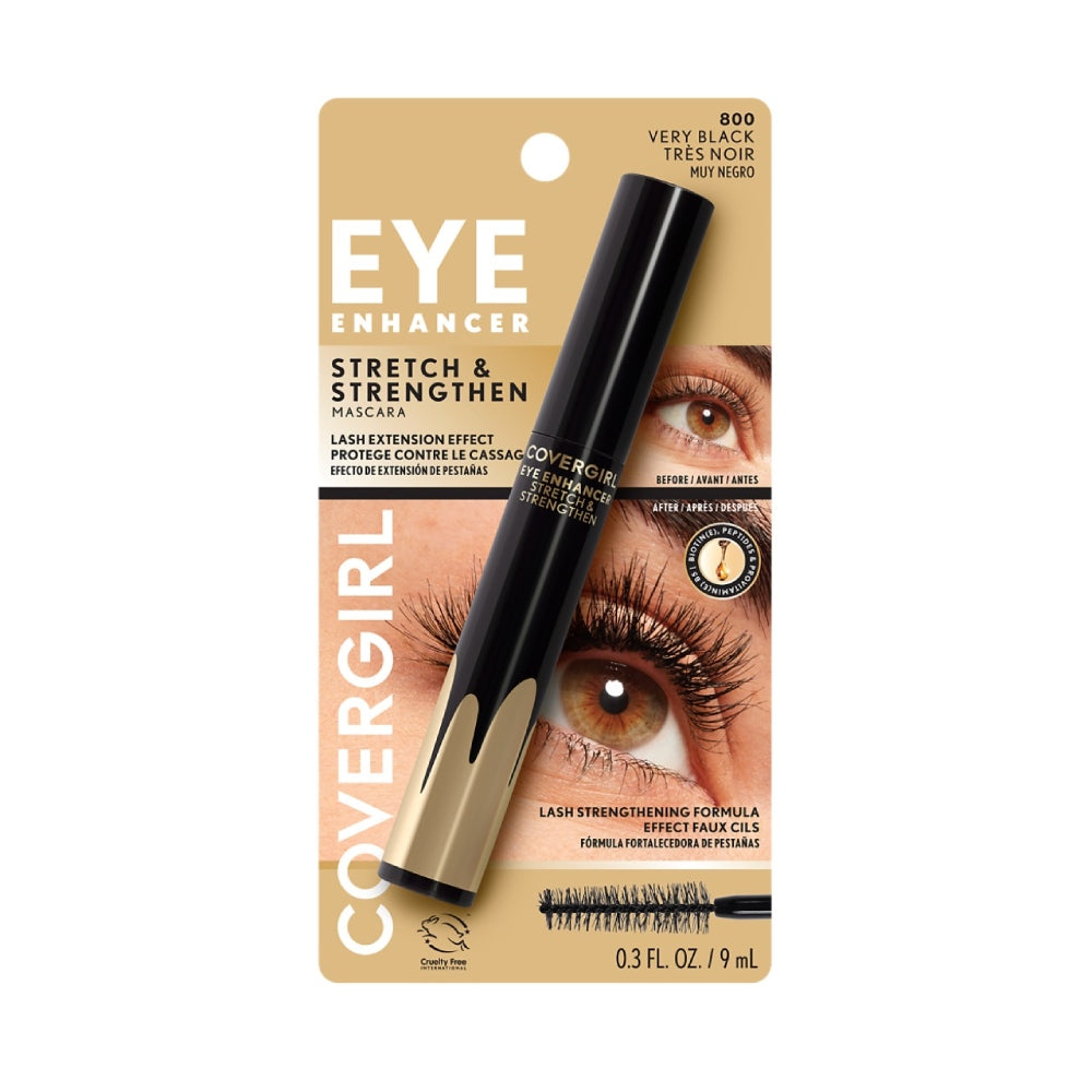 CoverGirl Eye Enhancer Stretch & Strengthen Mascara in Very Black with packaging