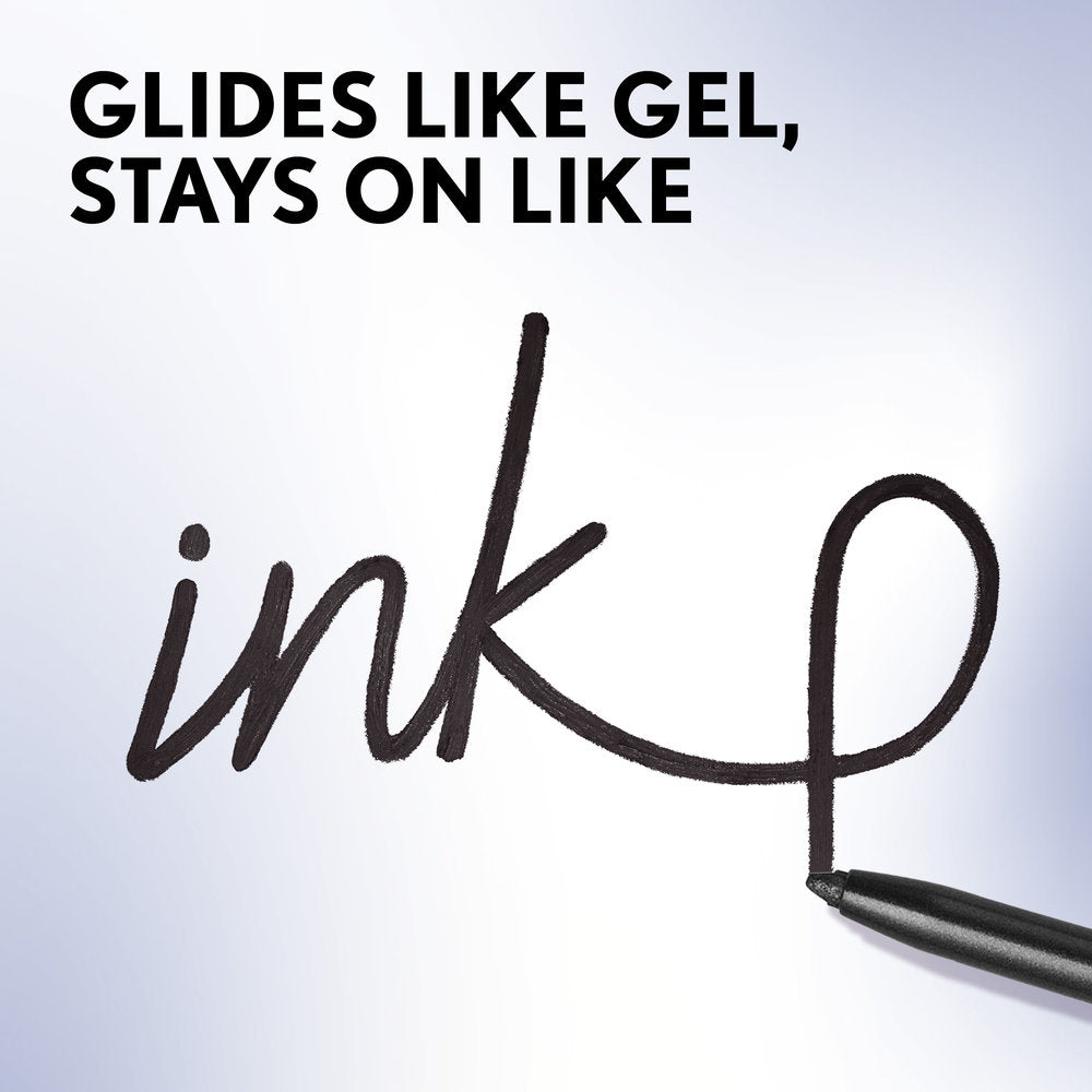 Glides like gel, stays on like ink