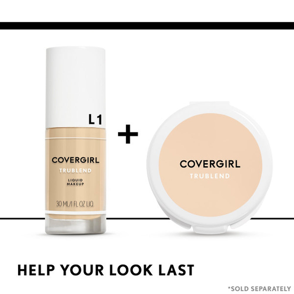Covergirl TruBlend Liquid Foundation in L1 with TruBlend Powder
