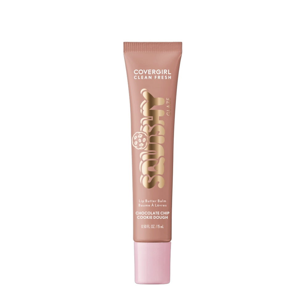 CoverGirl Clean Fresh Squishy Glaze Chocolate Chip Cookie Dough 200 with texture swatches